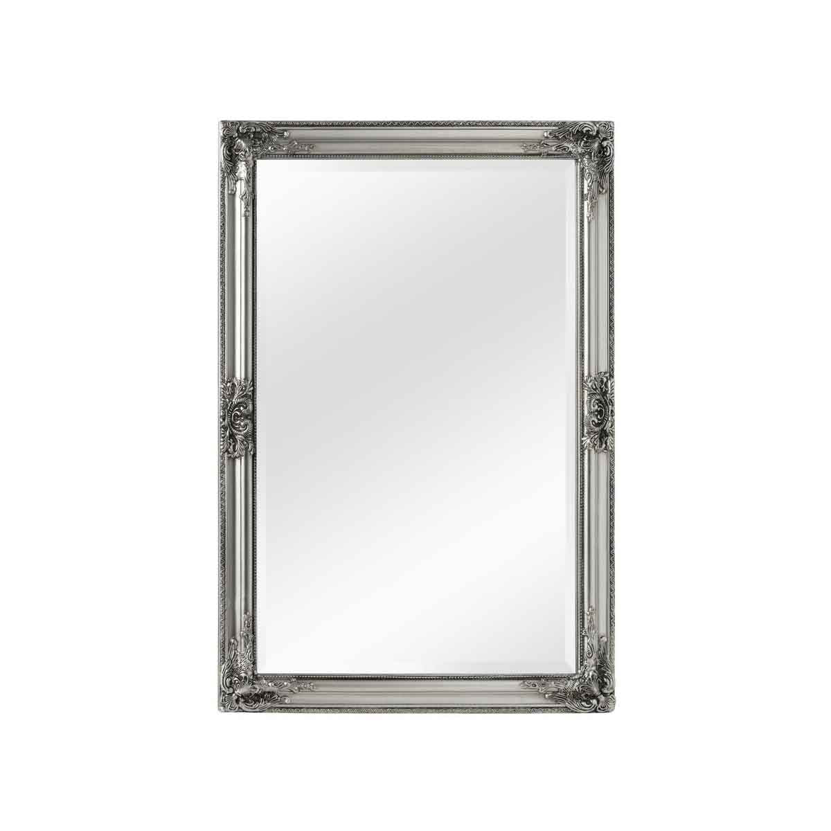 Brussels Rustic Vintage Silver Finish Wall Mirror