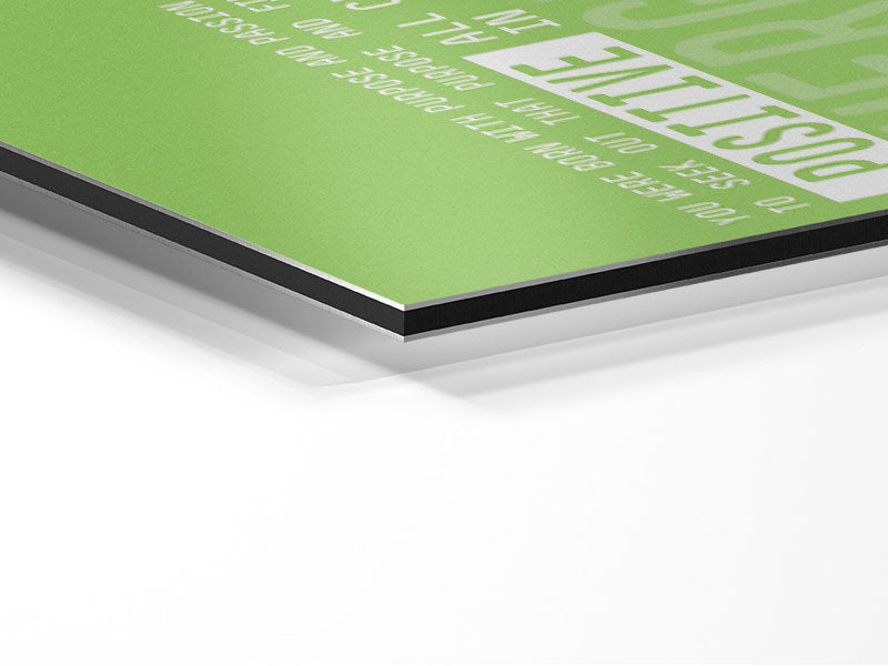 Live Your Dreams Lime Green Metal Print