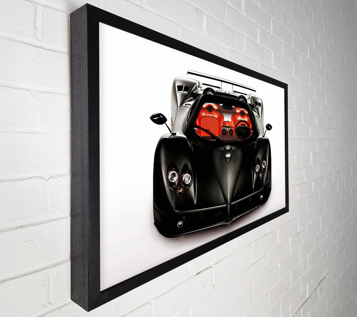 Zonda Jet Black Canvas Wall Art