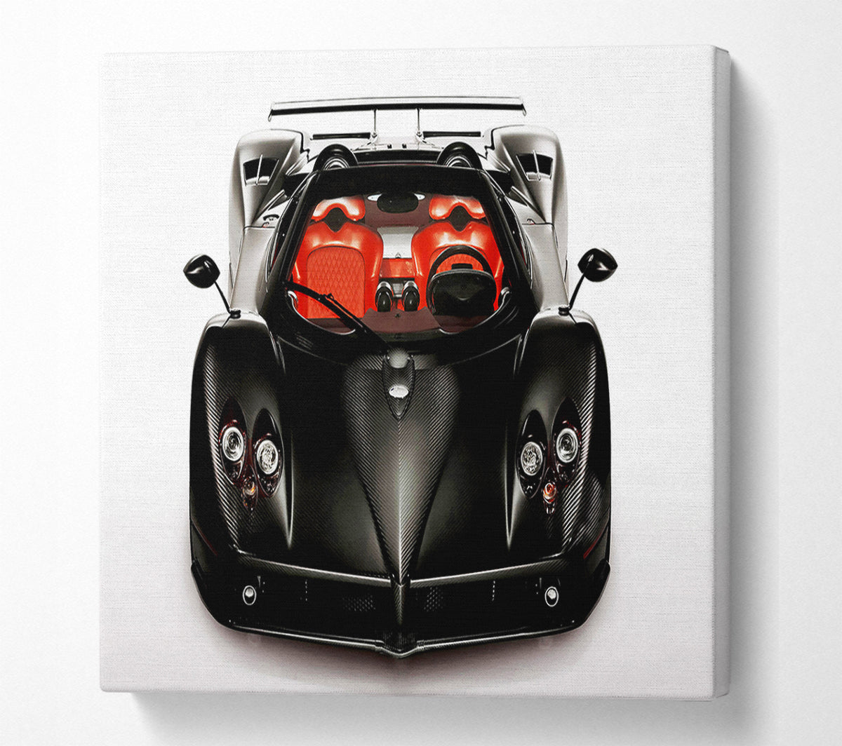 Zonda Jet Black Canvas Wall Art