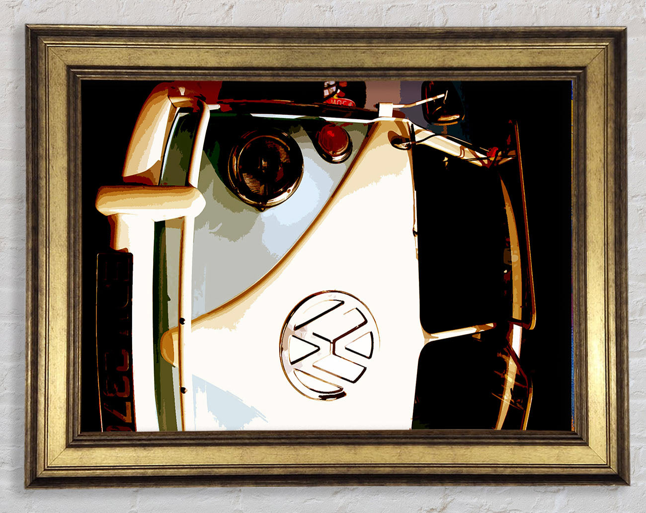 VW Camper Retro Framed Print