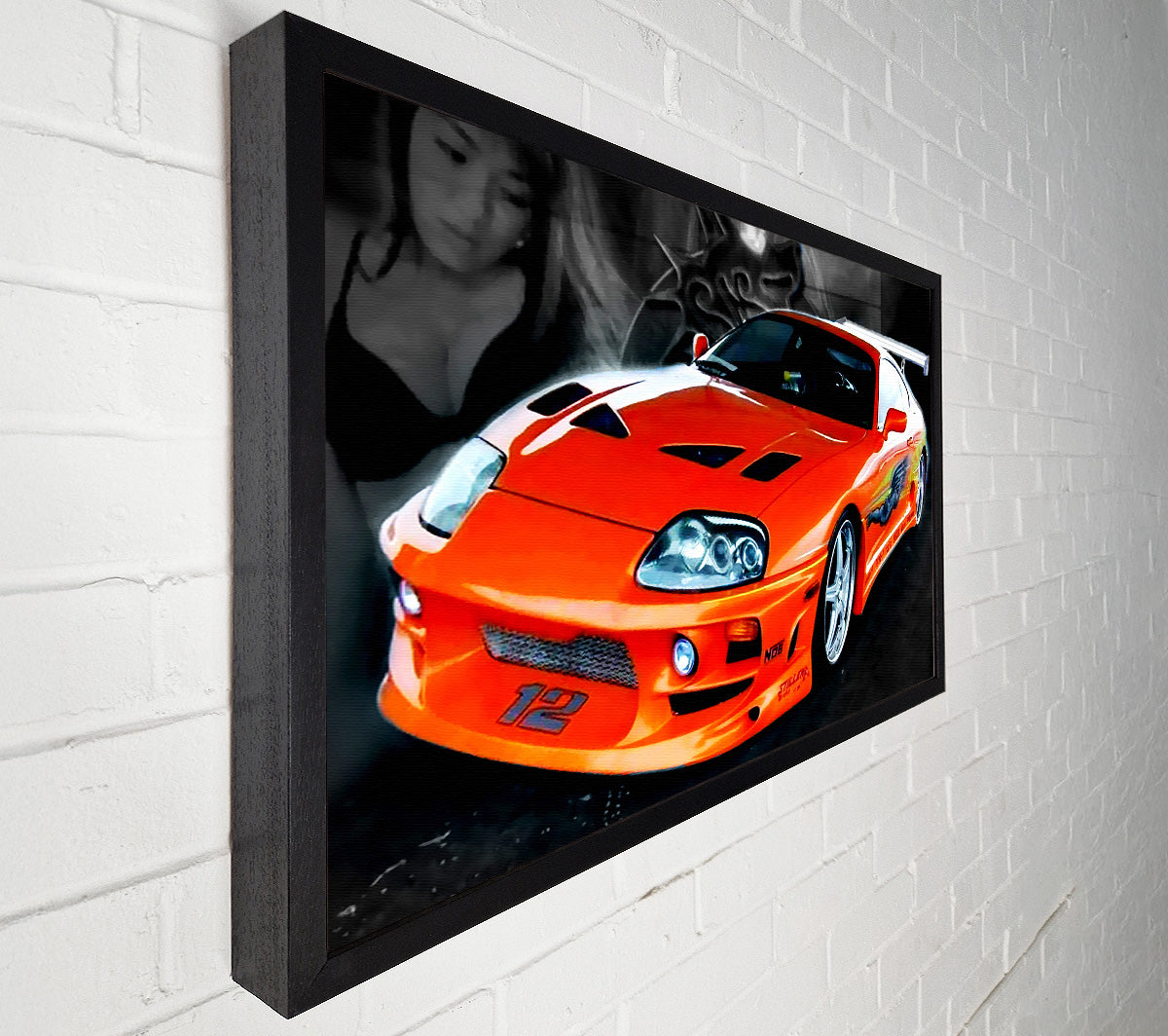 Toyota Supra Fast And The Furious Canvas Wall Art