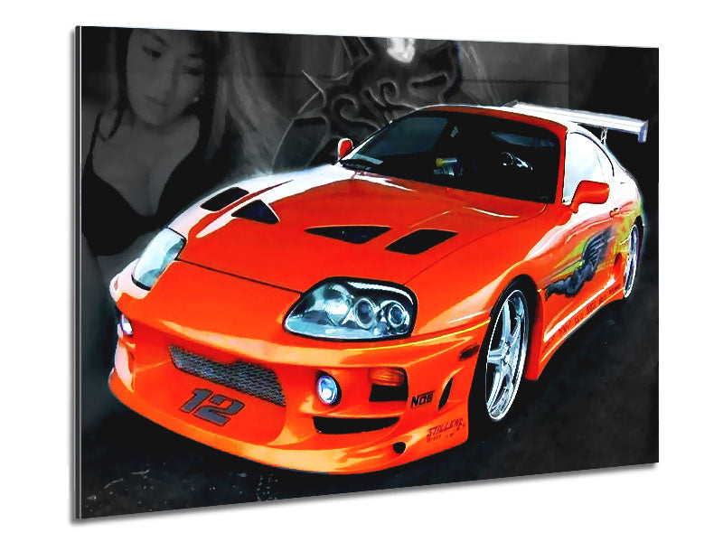 Toyota Supra Fast And The Furious Metal Print