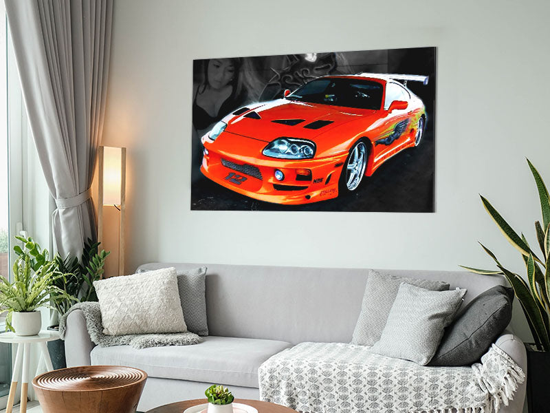 Toyota Supra Fast And The Furious Metal Print