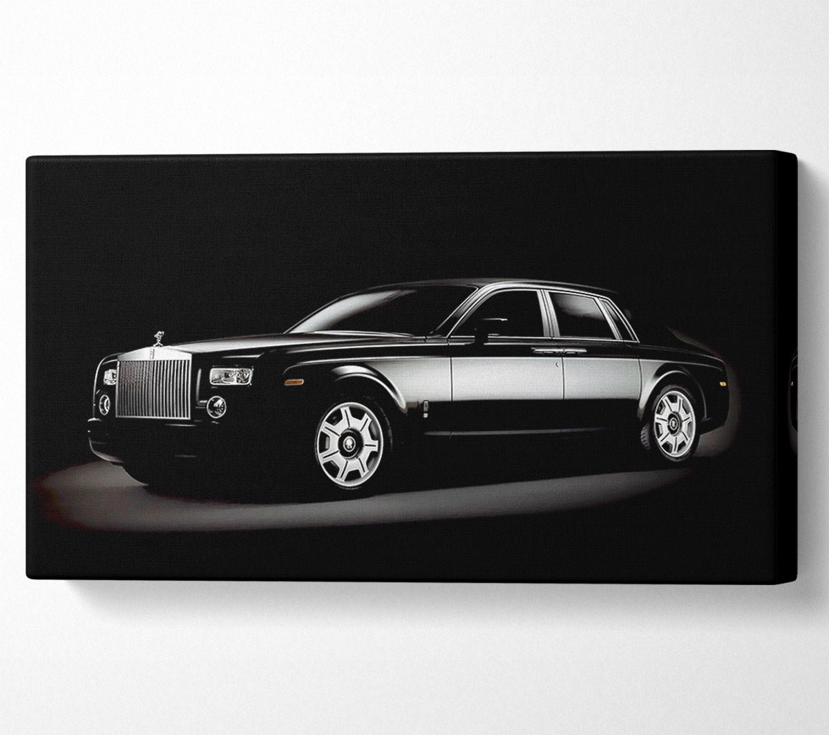 Rolls Royce Black Canvas Wall Art