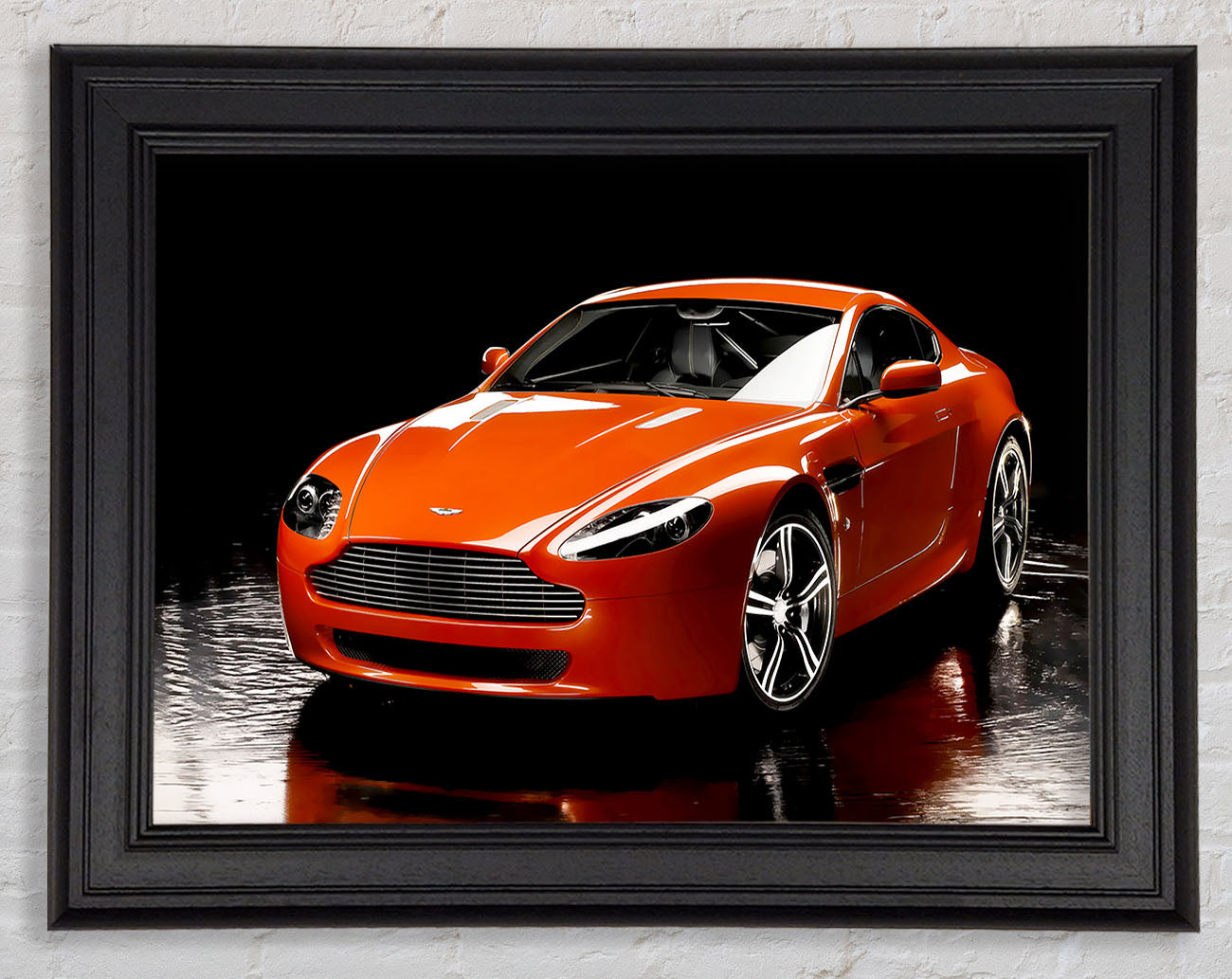 Aston Martin Orange Framed Print
