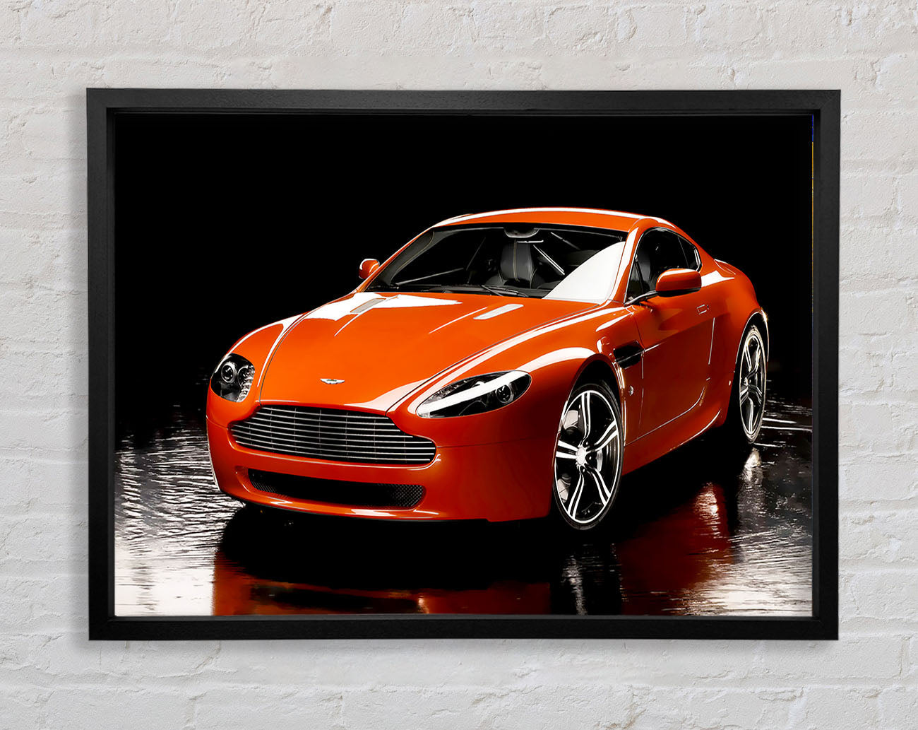 Aston Martin Orange Framed Print
