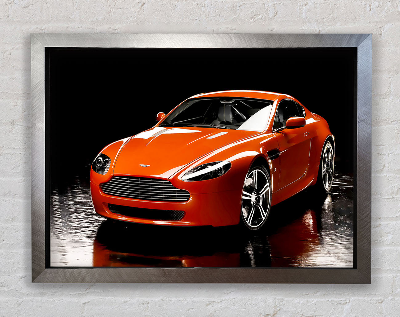 Aston Martin Orange Framed Print
