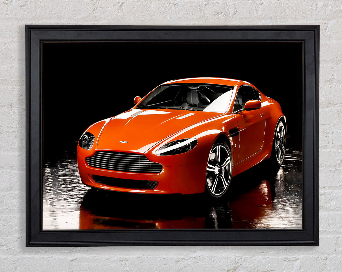 Aston Martin Orange Framed Print