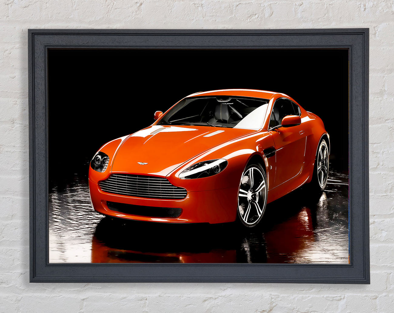Aston Martin Orange Framed Print