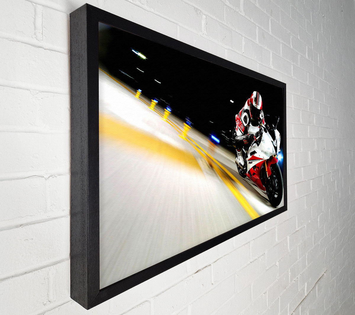 2007 Yamaha Yzfr6 Race Canvas Art