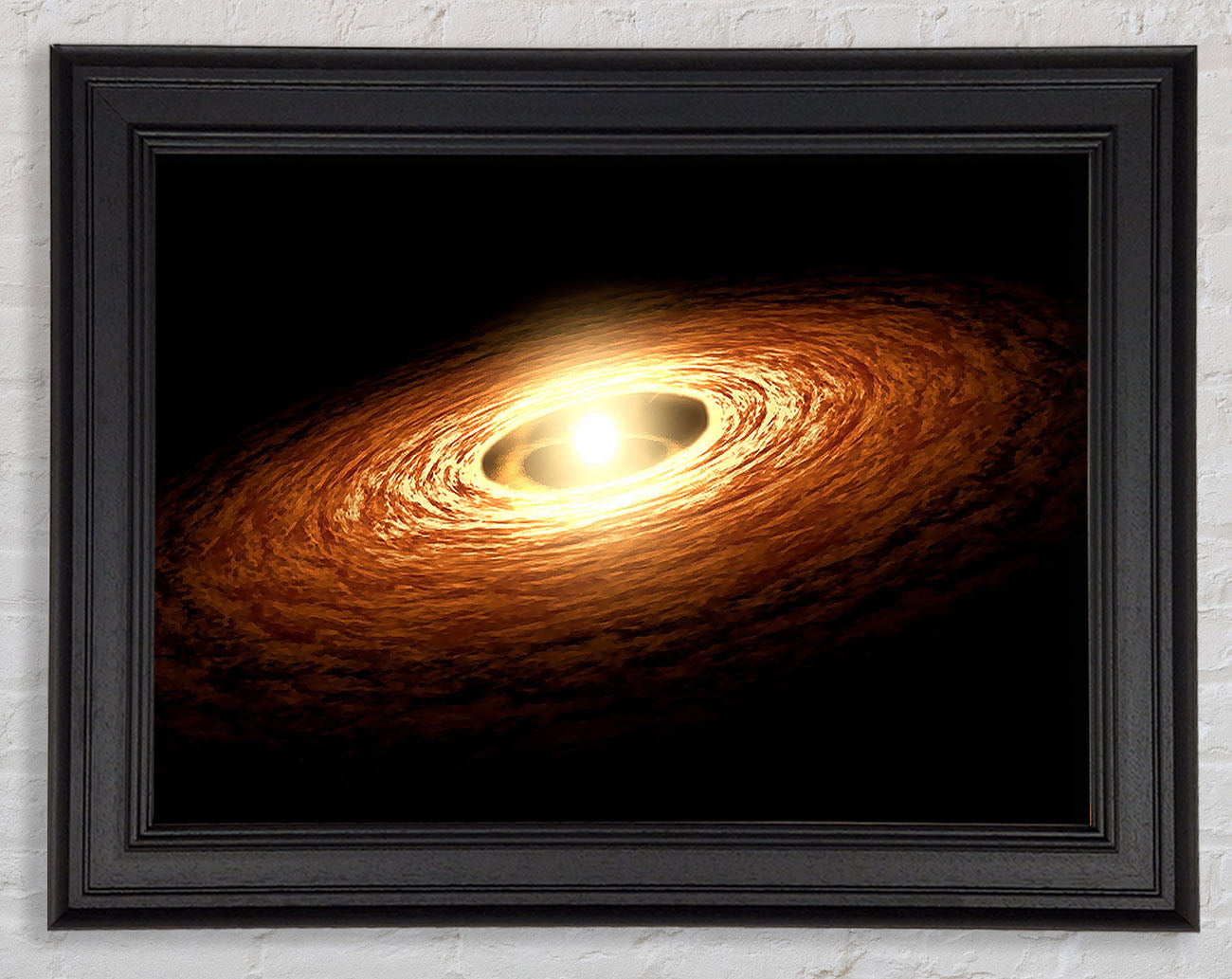 Golden Ring Galaxy Framed Print