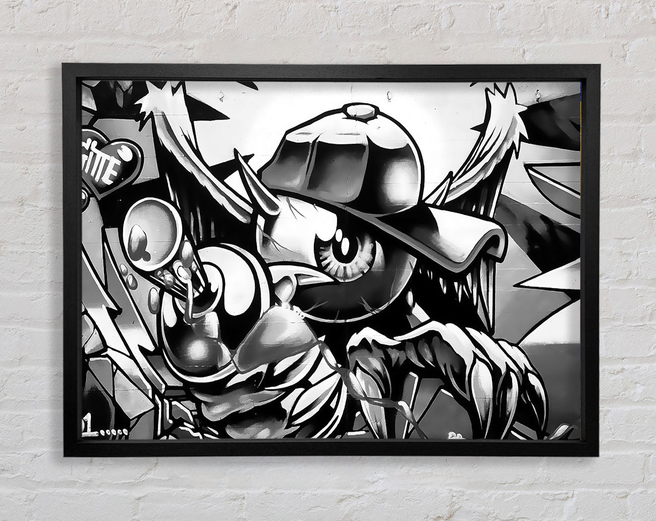 Spray Can Kid Framed Print
