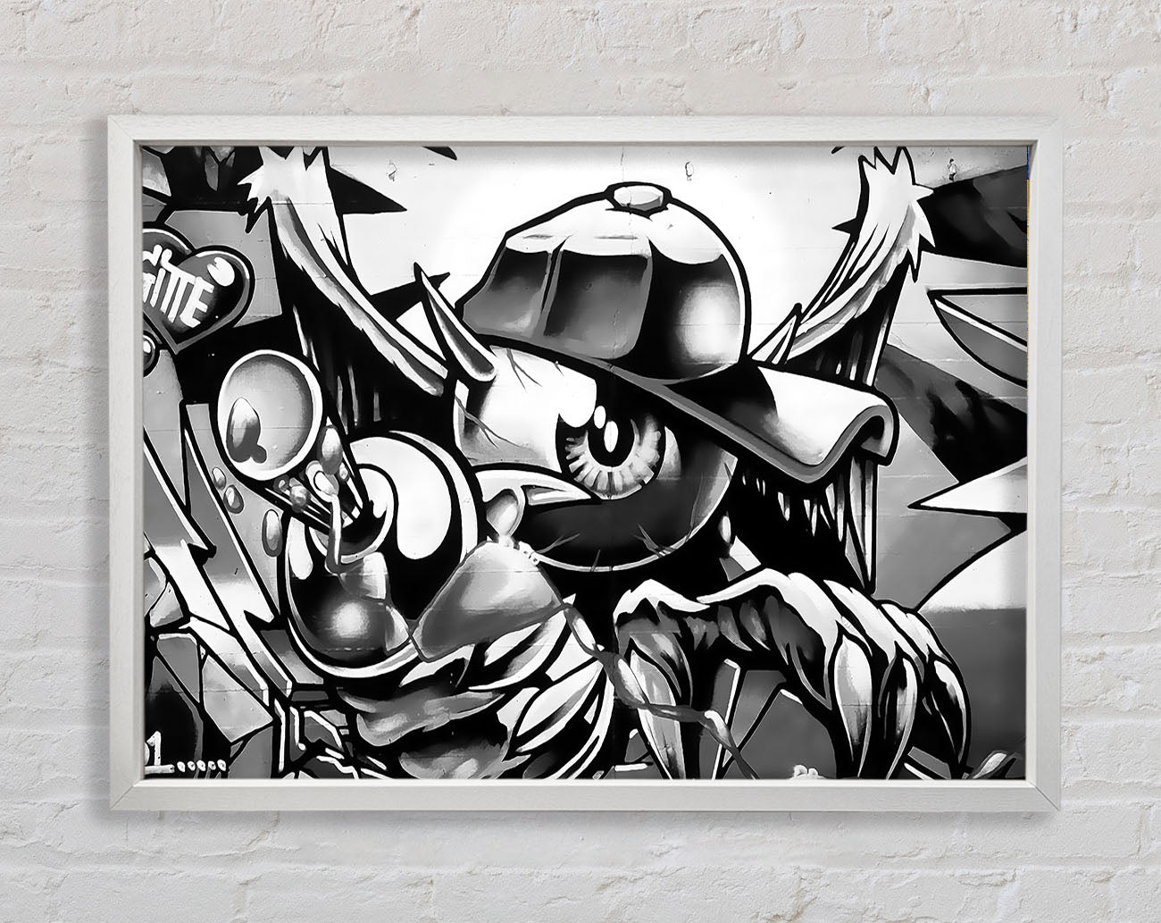 Spray Can Kid Framed Print