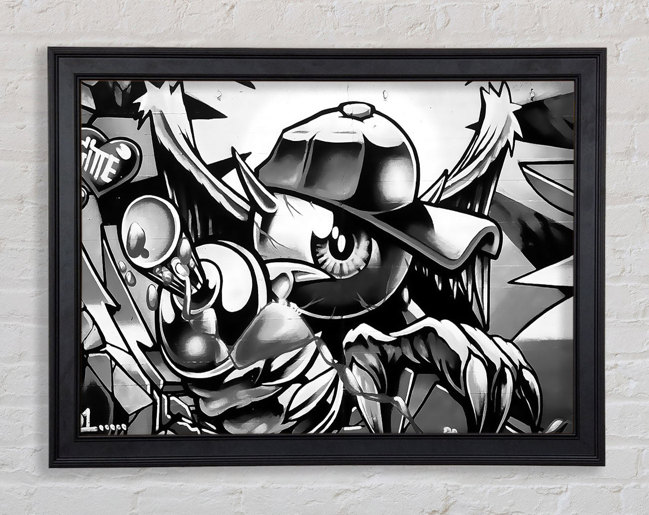 Spray Can Kid Framed Print