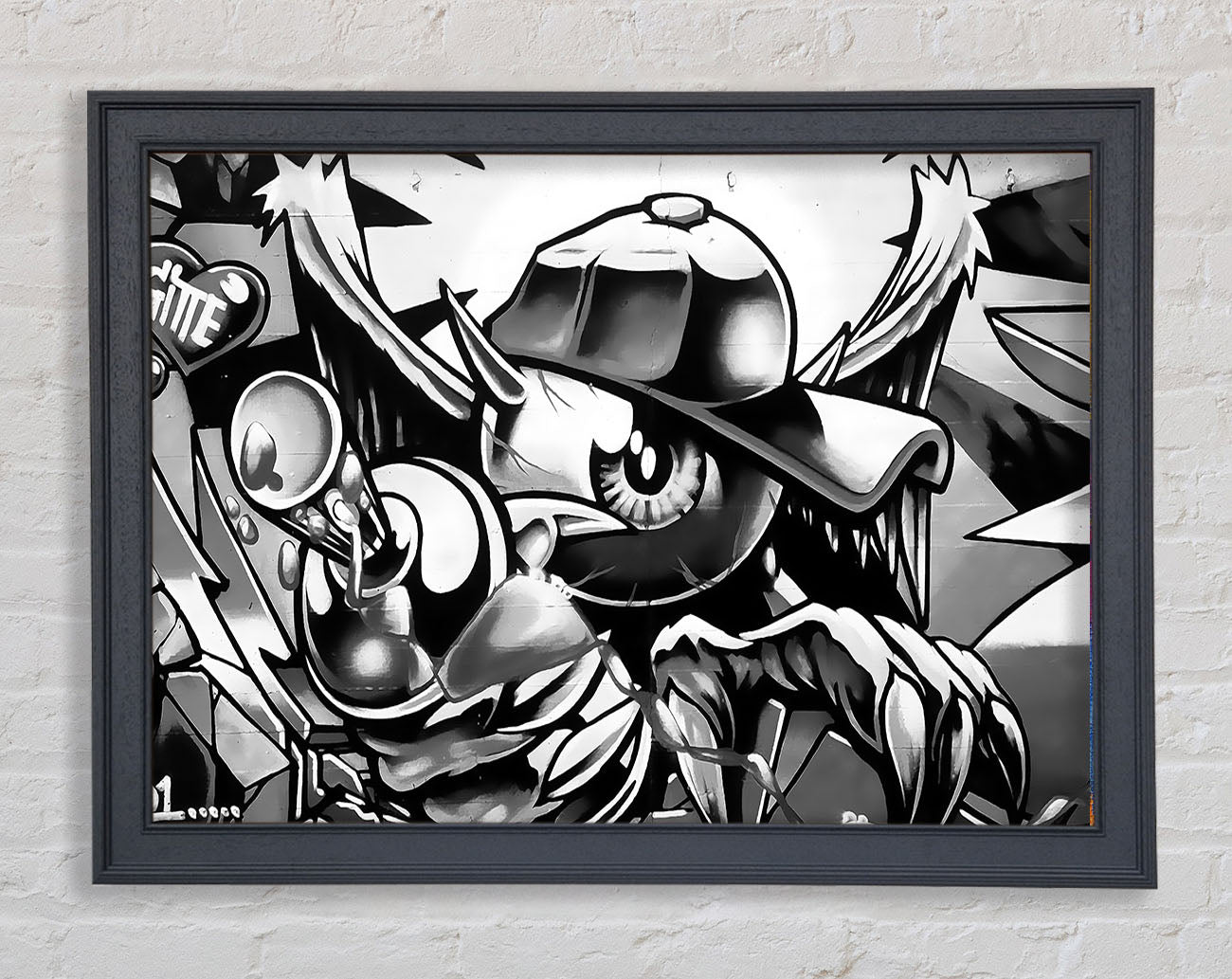 Spray Can Kid Framed Print