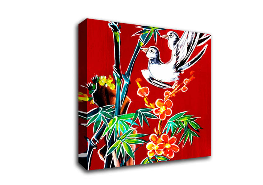 Red Garden Of Doves