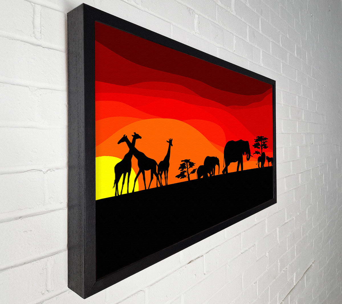 Sunset Safari Canvas Wall Art
