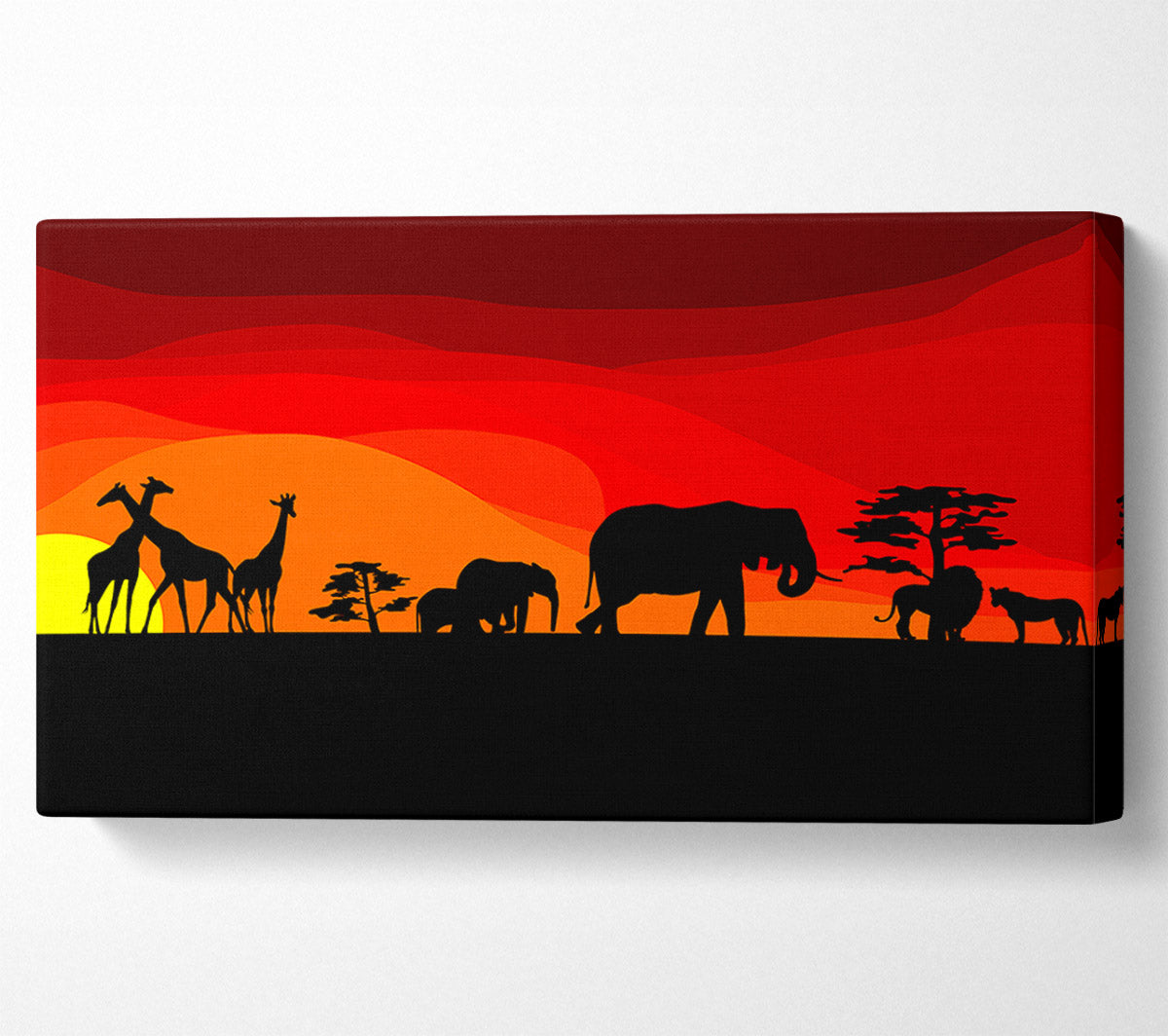 Sunset Safari Canvas Wall Art