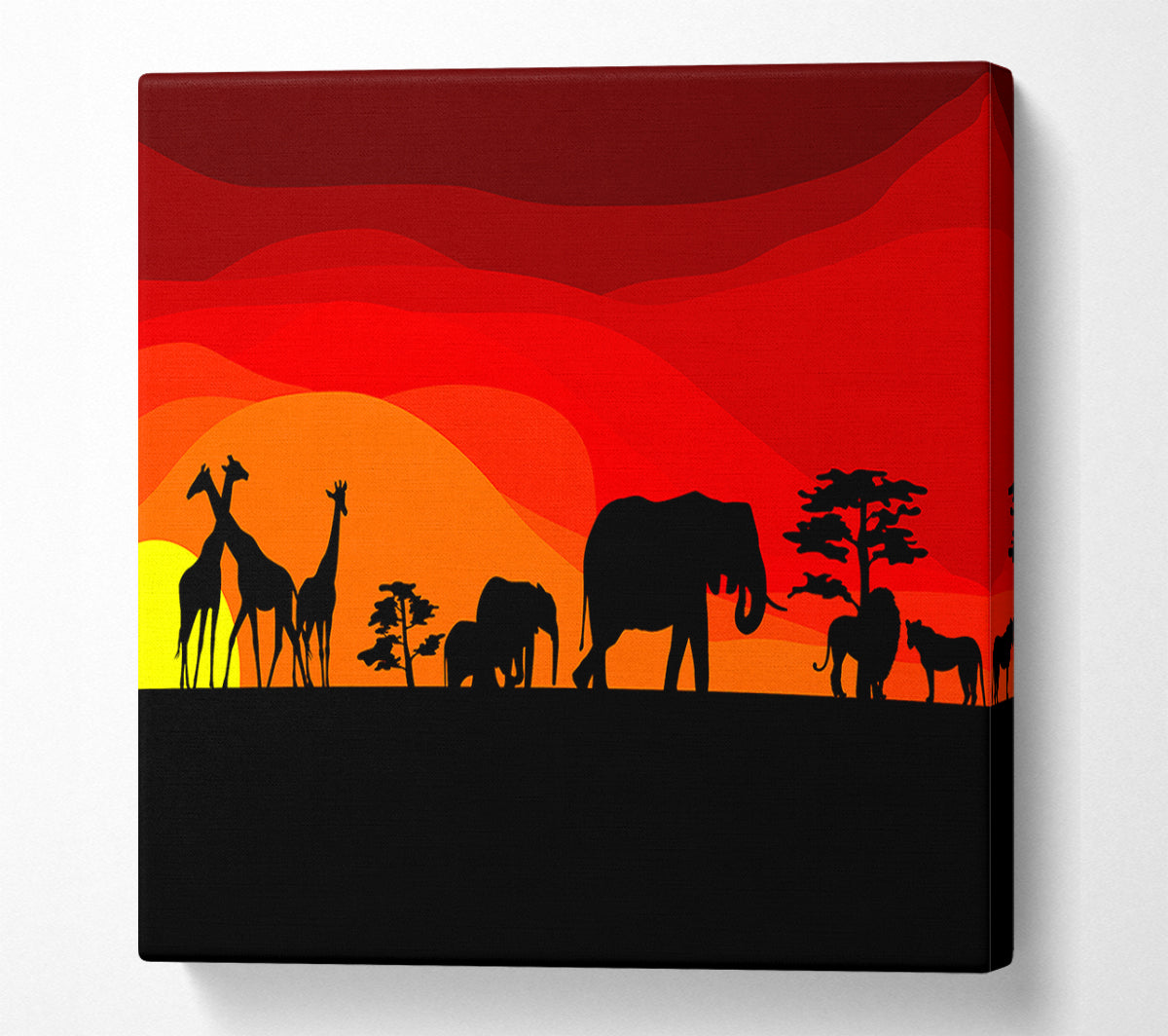 Sunset Safari Canvas Wall Art