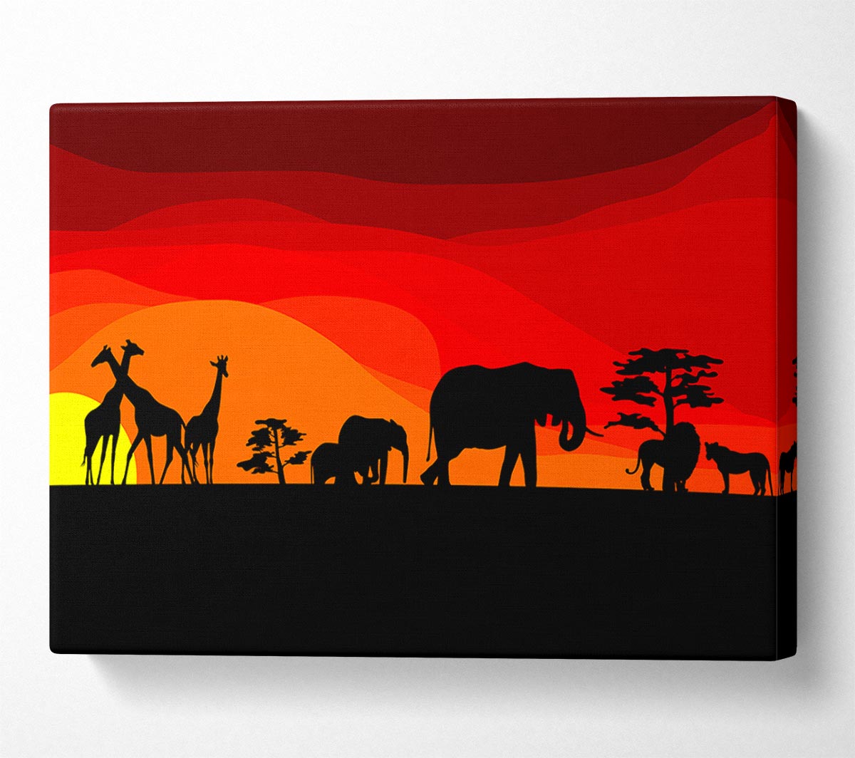 Sunset Safari Canvas Wall Art