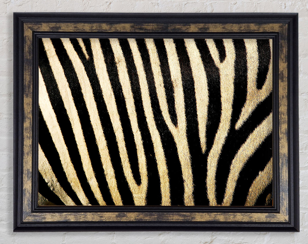 Zebra Pattern Framed Print