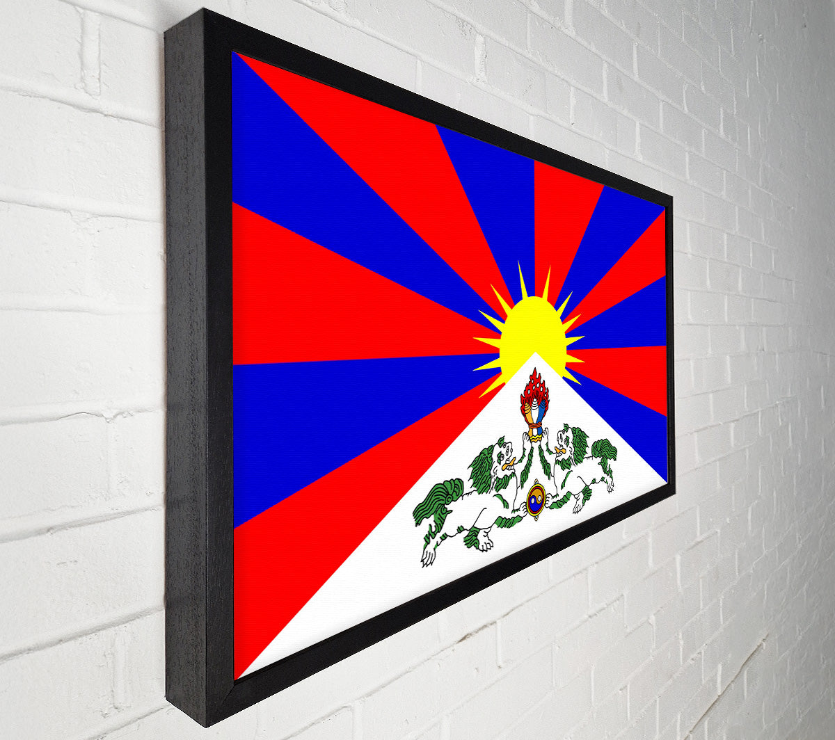 Tibetan Flag Canvas Wall Art