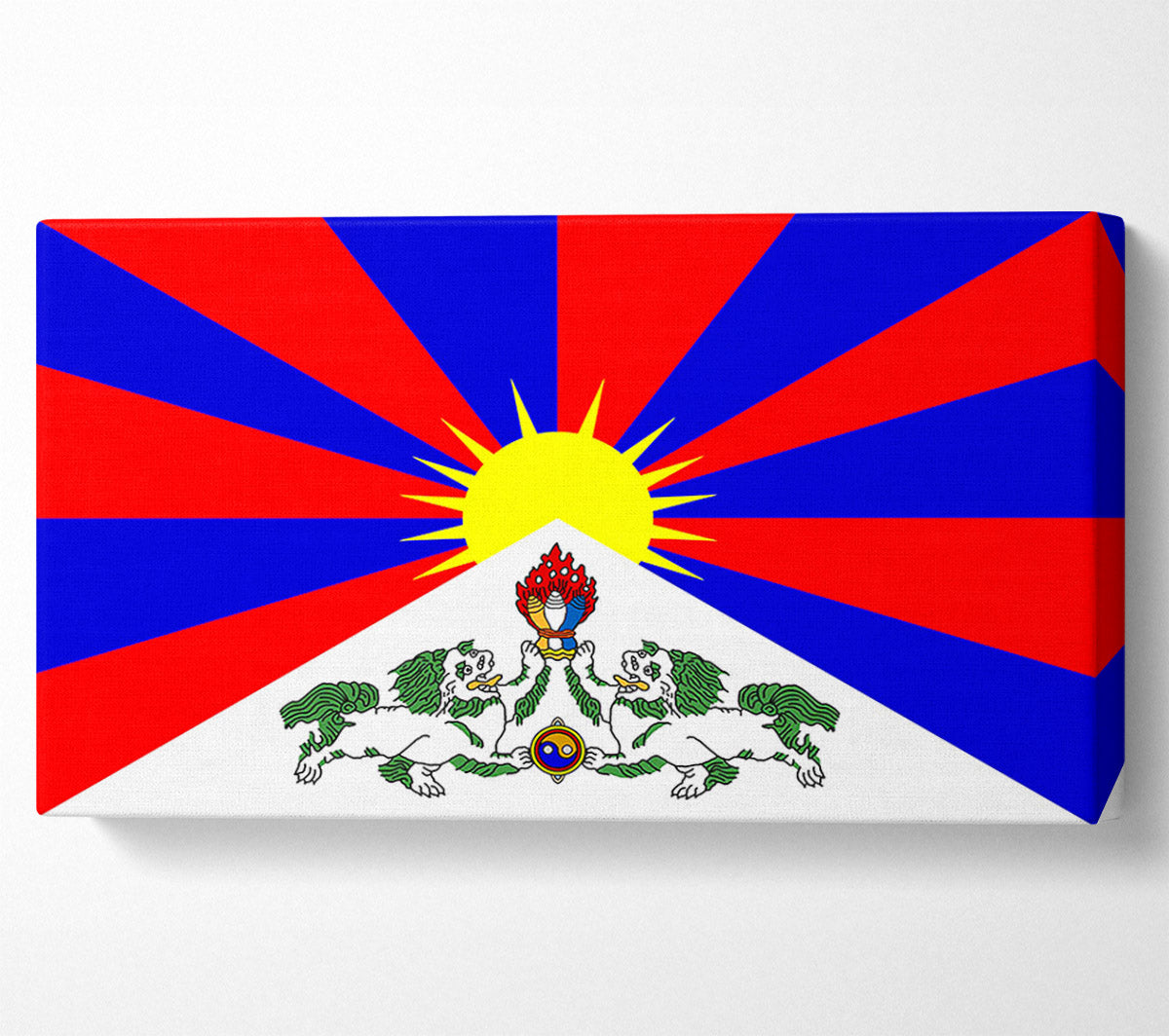 Tibetan Flag Canvas Wall Art