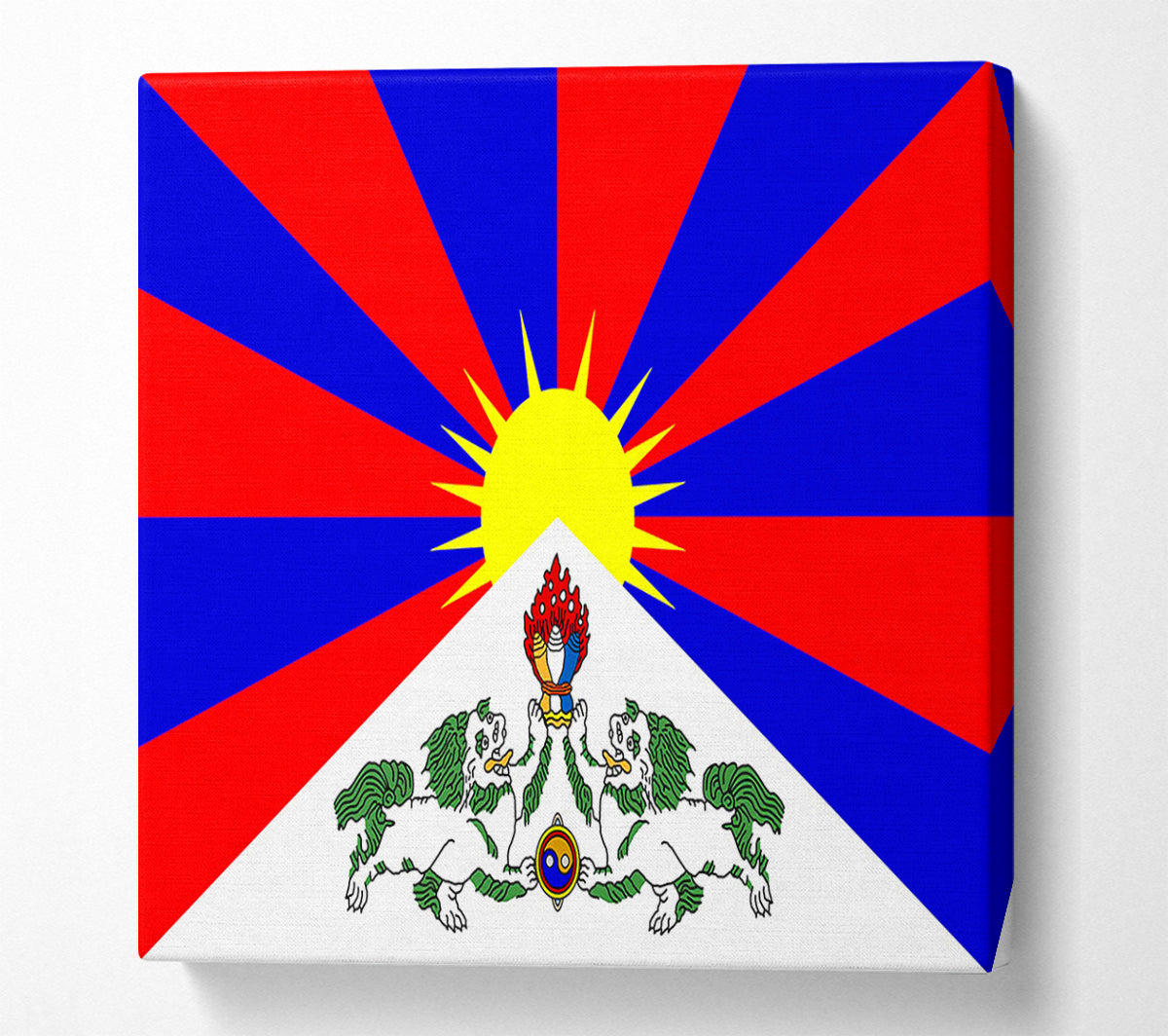 Tibetan Flag Canvas Wall Art