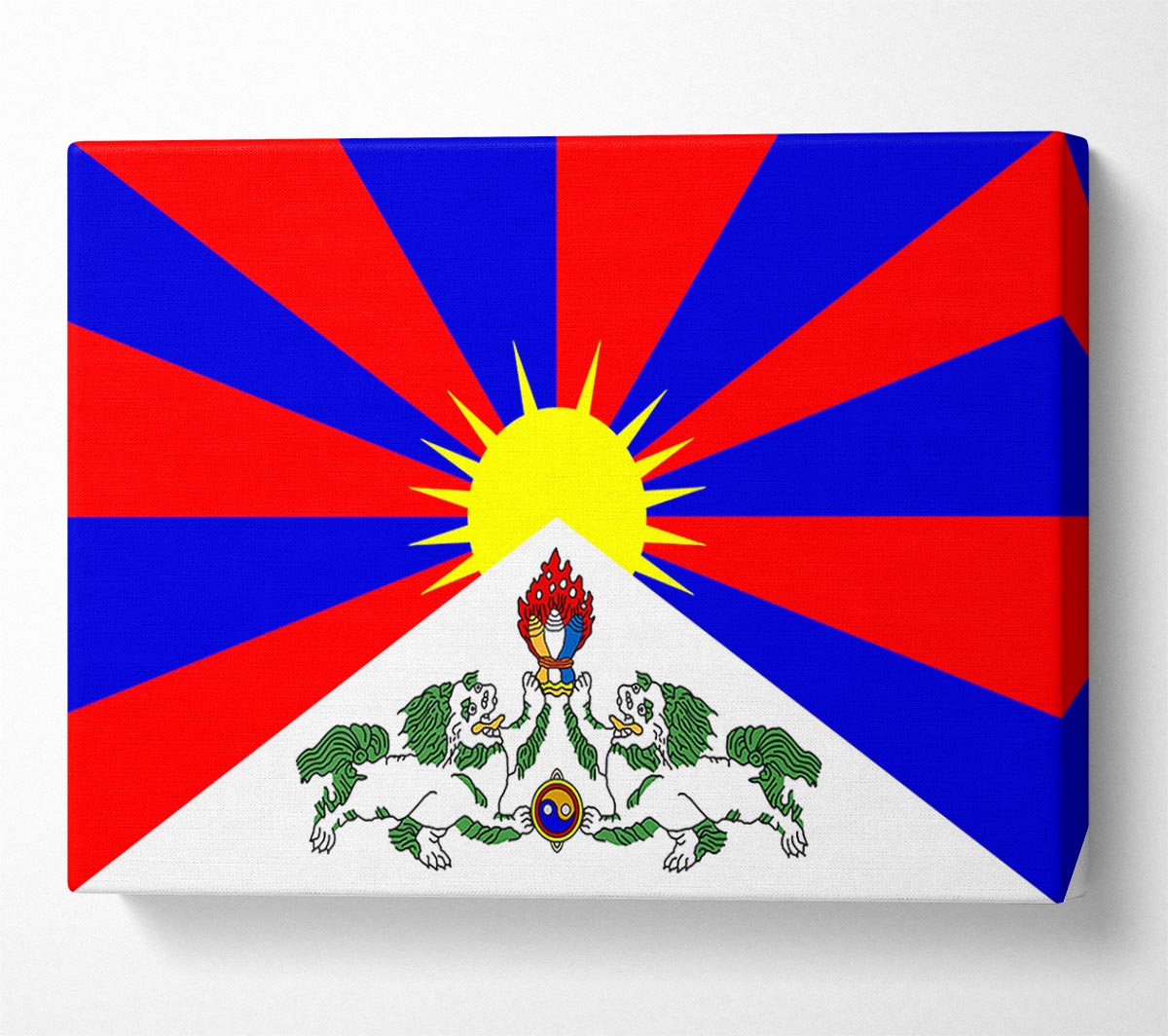 Tibetan Flag Canvas Wall Art
