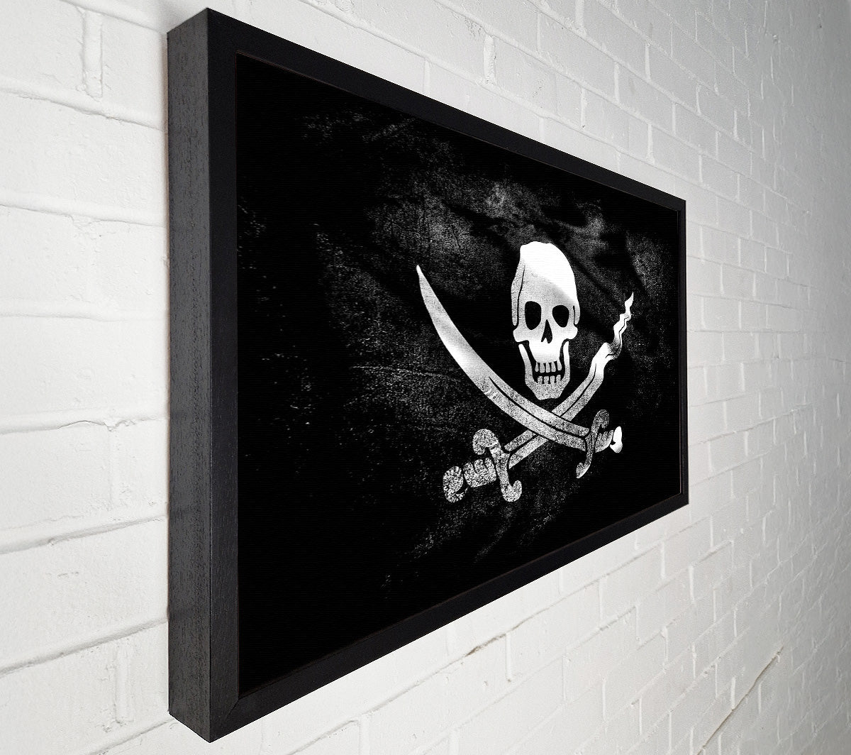 Skull And Crossbone Canvas Wall Art