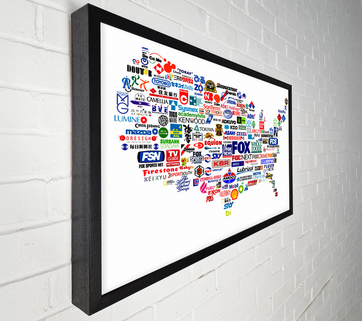 Usa Brands Canvas Wall Art