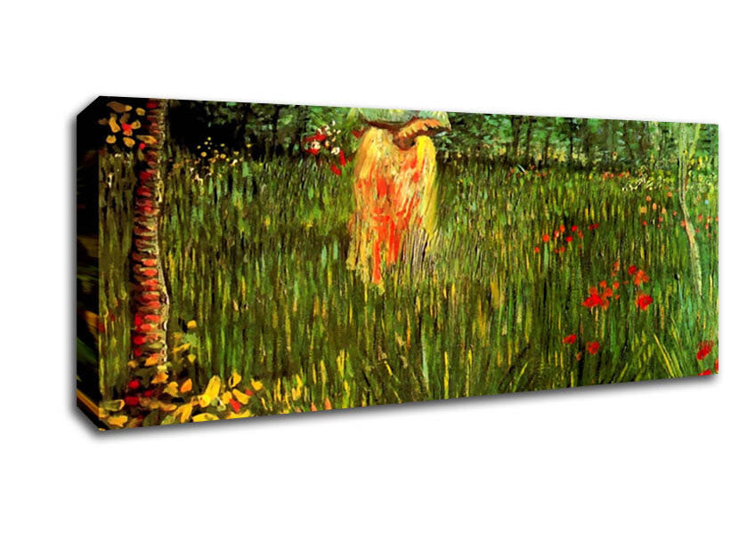 Van Gogh A Woman Walking In A Garden