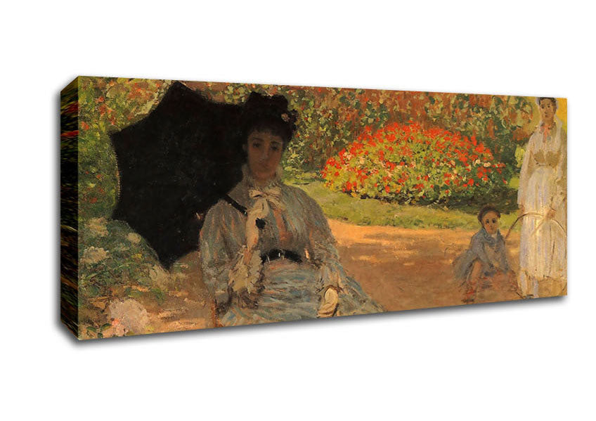 Monet Camille In The Garden With Jean And His Nanny