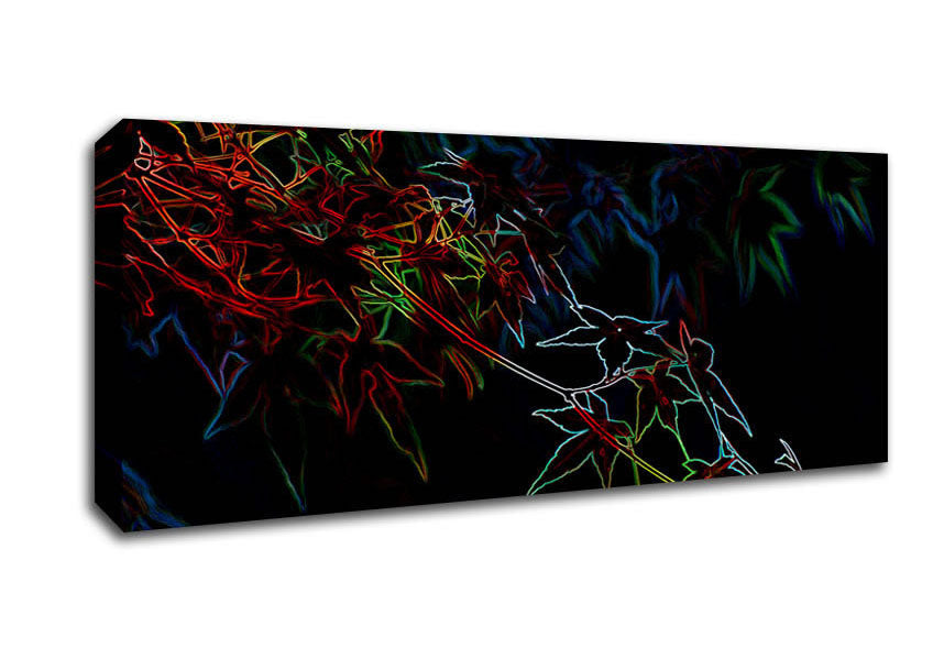 Abstract Neon Floral 08