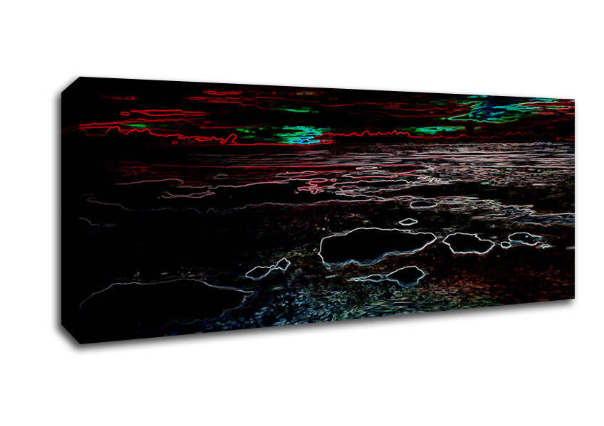Abstract Neon Seascape