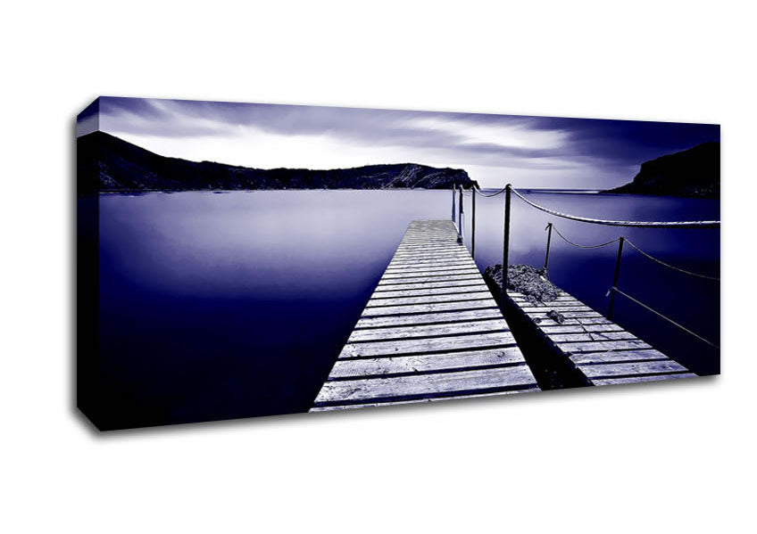 Abstract Pier Purple