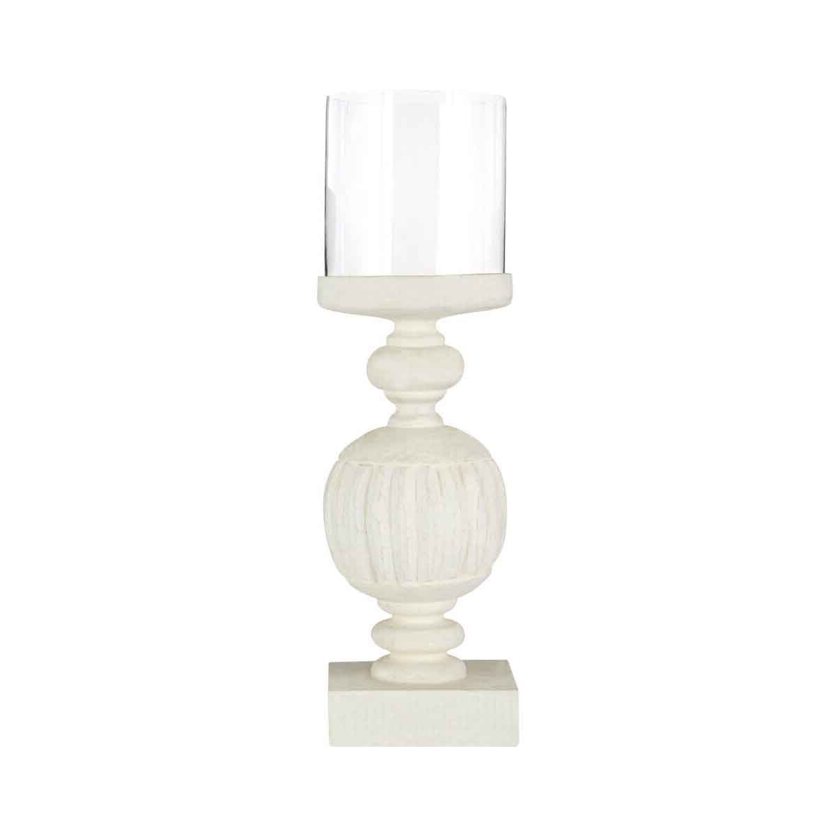 Mango Wood Carved Candle Holder
