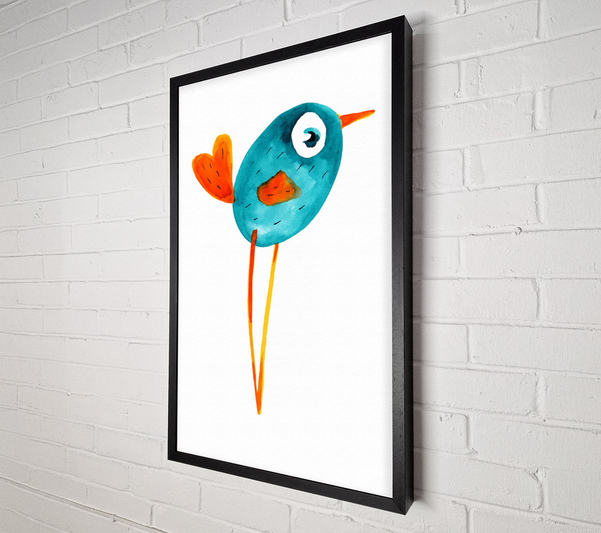 Heart Tailed Bird Canvas Art
