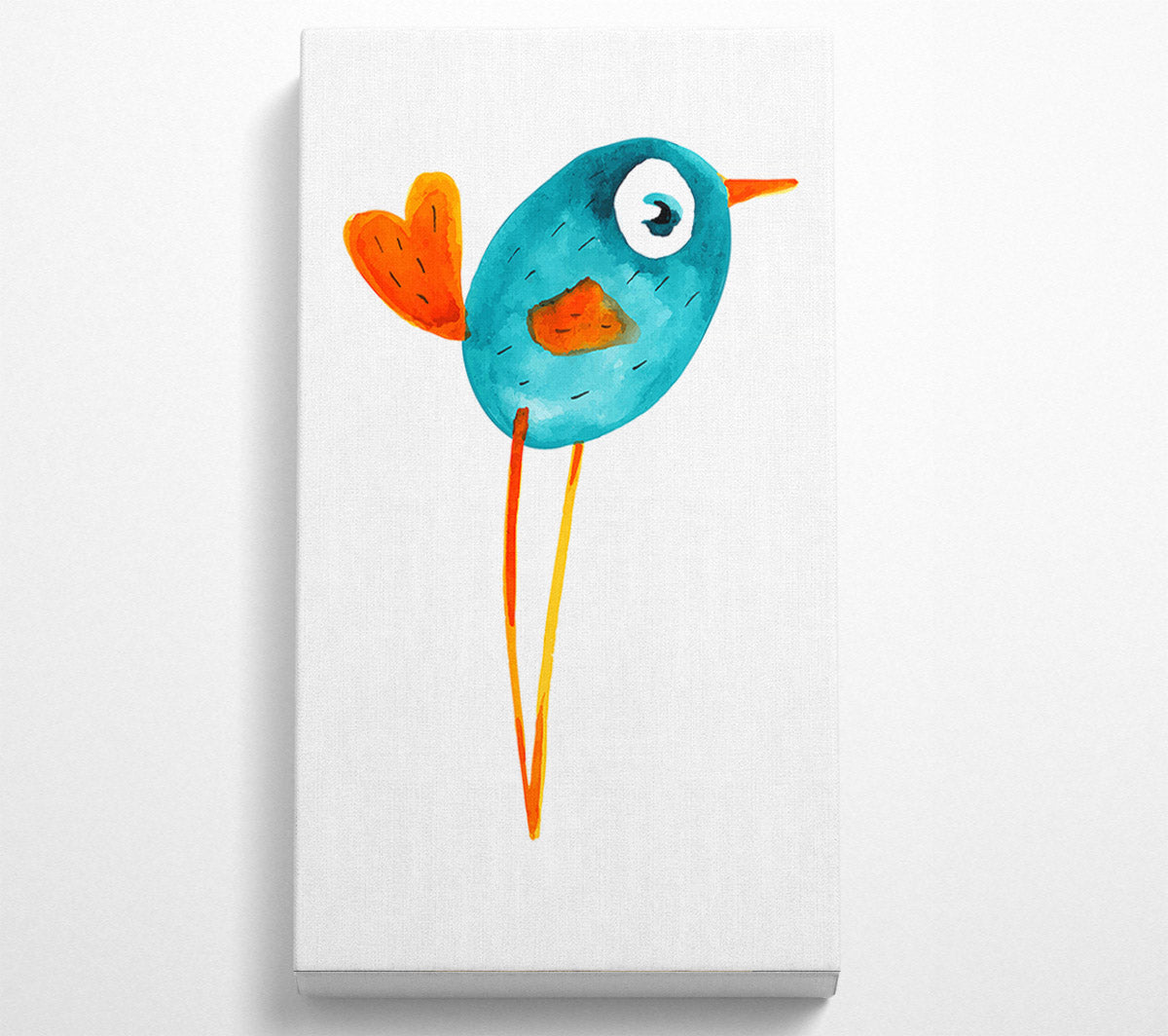 Heart Tailed Bird Canvas Art