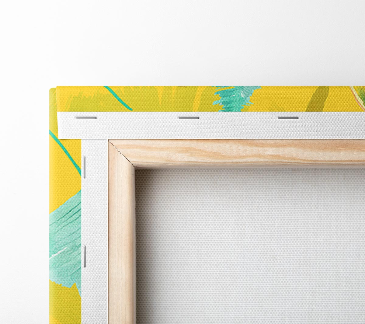Toucan Palm Leaves Canvas Wall Art