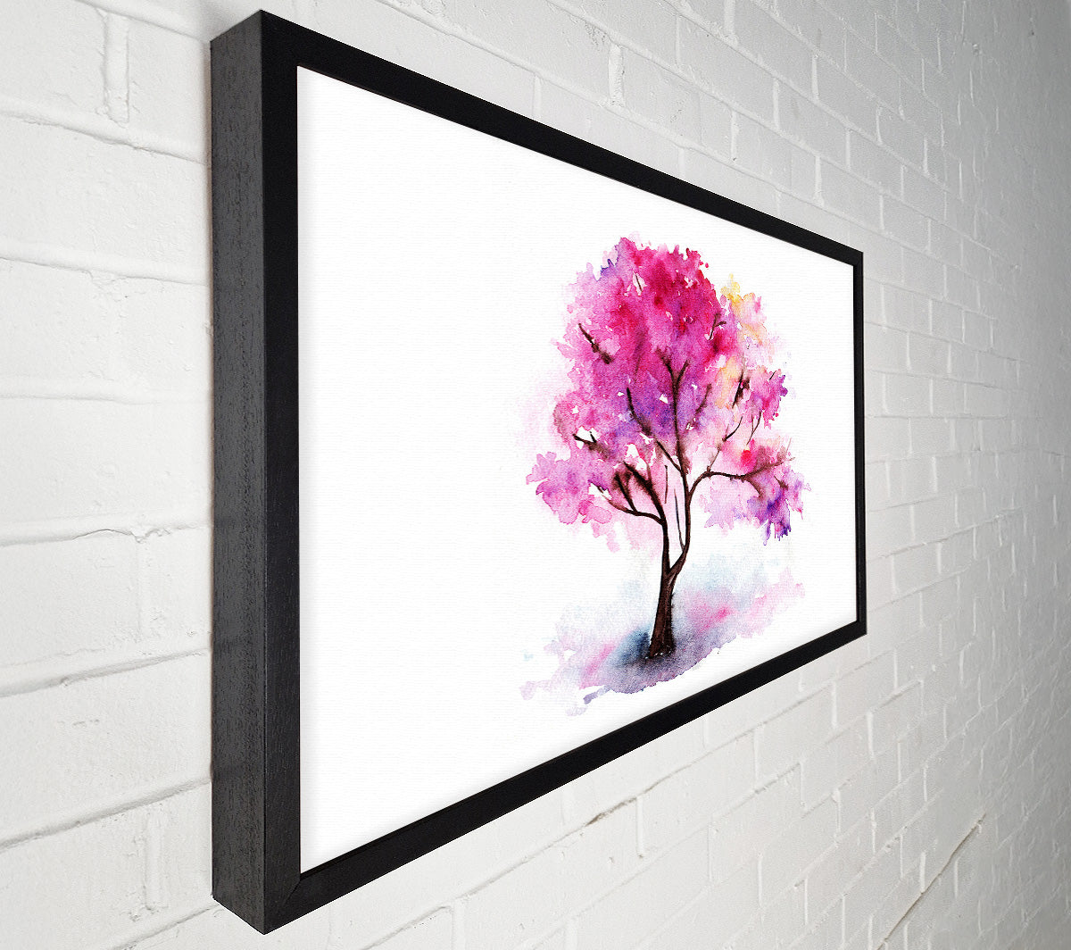 Pink Lonesome Tree Canvas Wall Art
