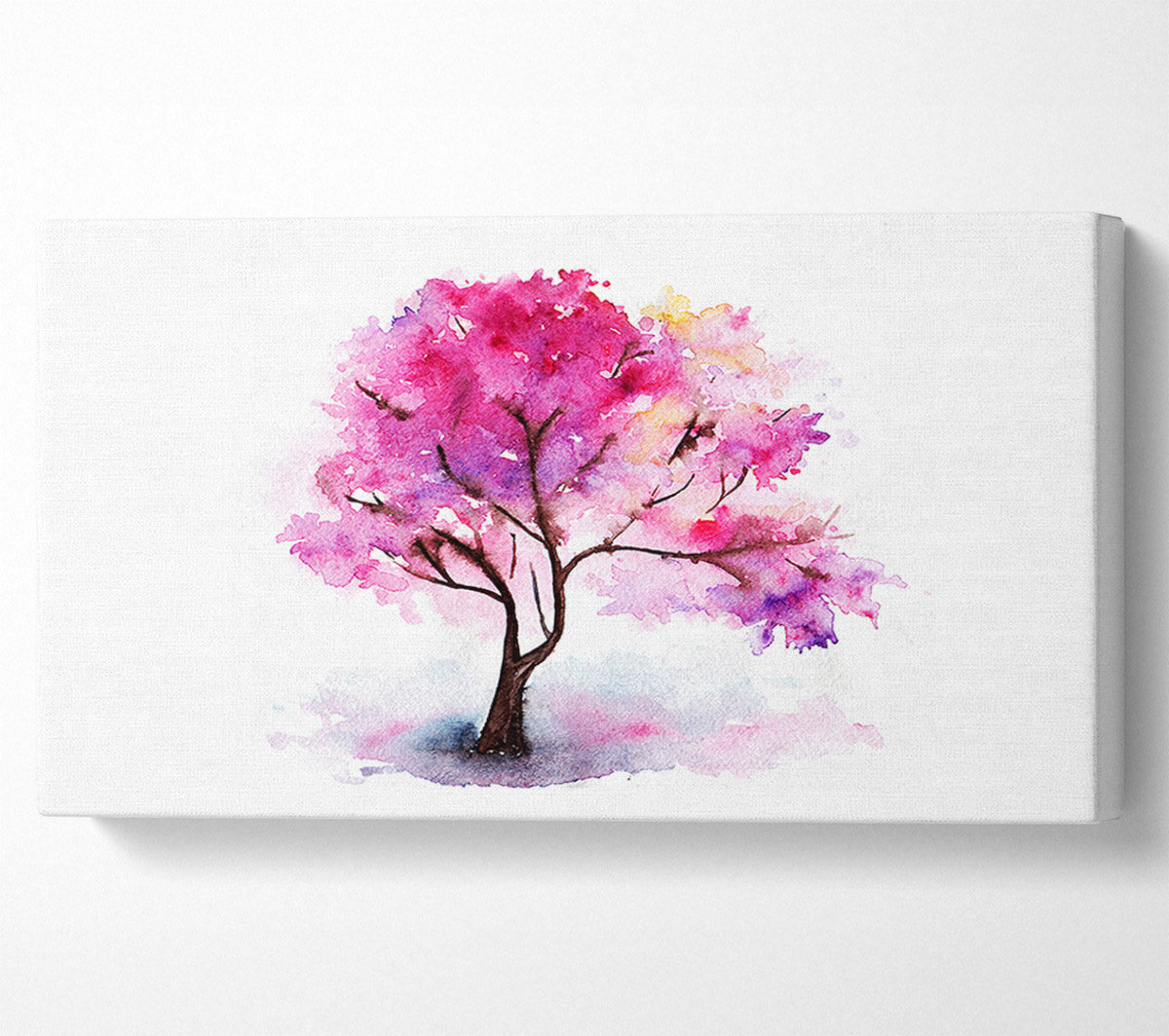 Pink Lonesome Tree Canvas Wall Art