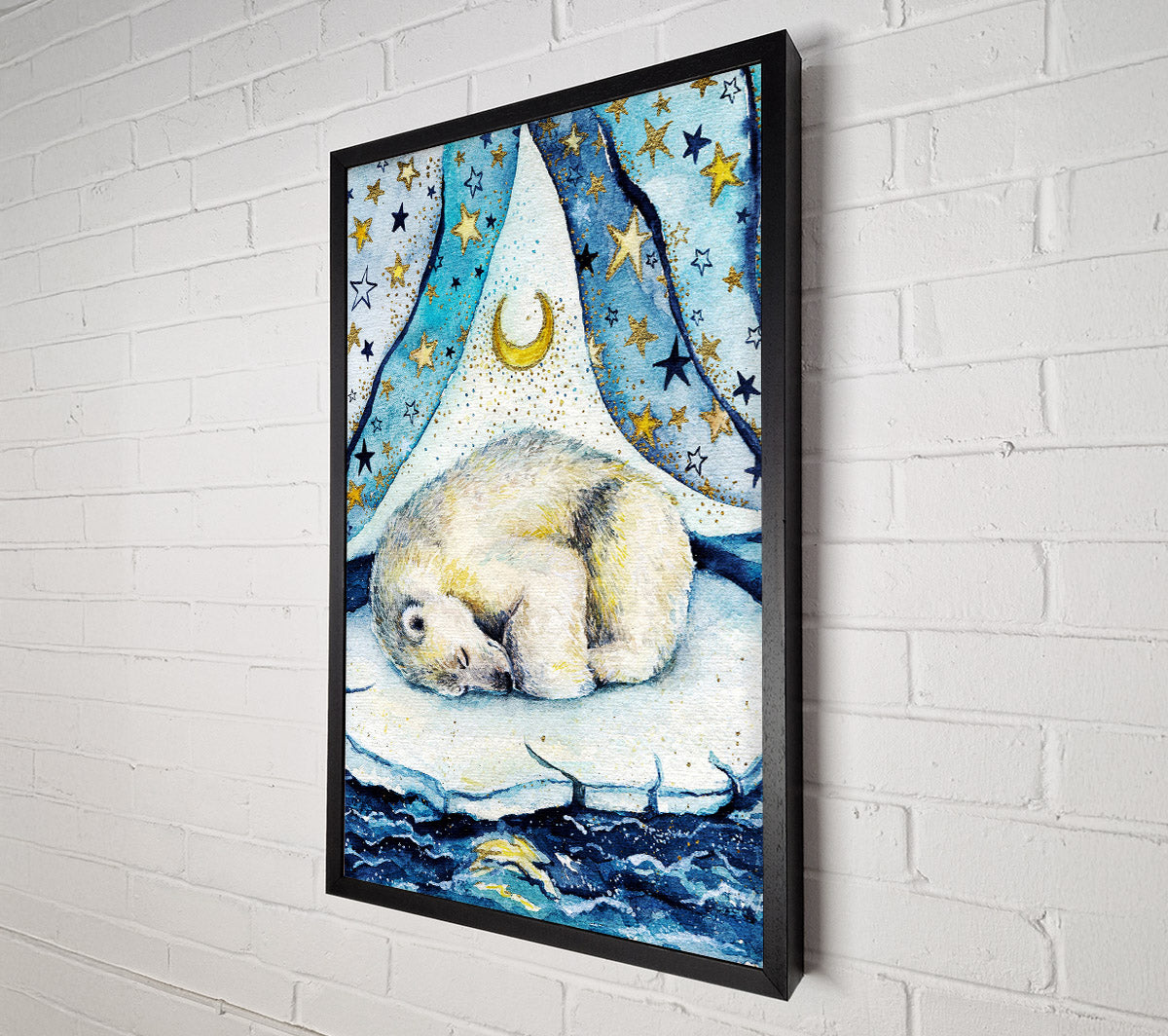 Polar Bear Dream Canvas Wall Art