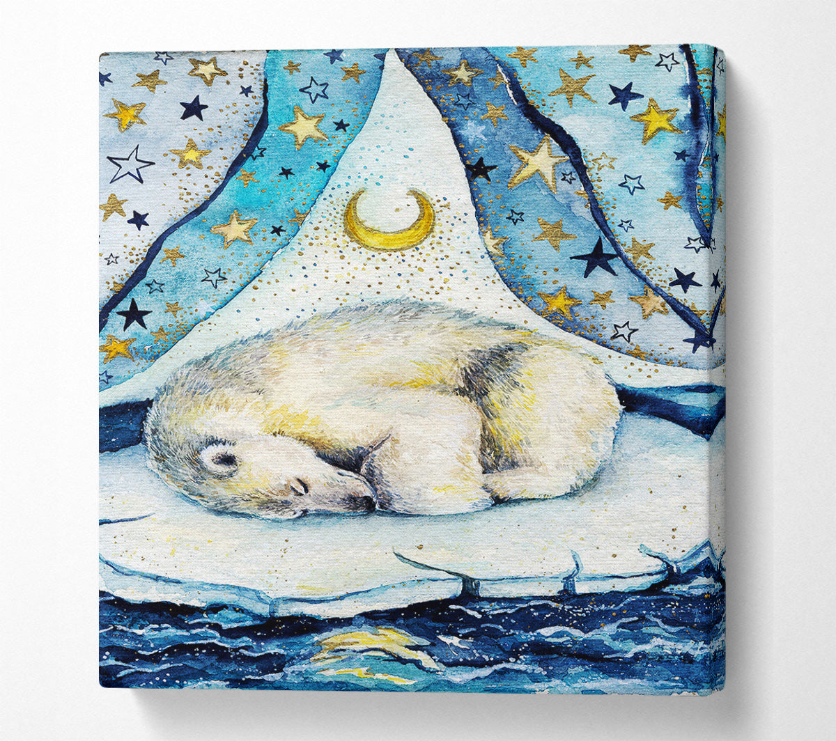 Polar Bear Dream Canvas Wall Art
