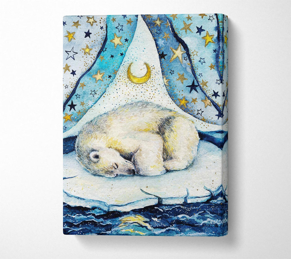 Polar Bear Dream Canvas Wall Art