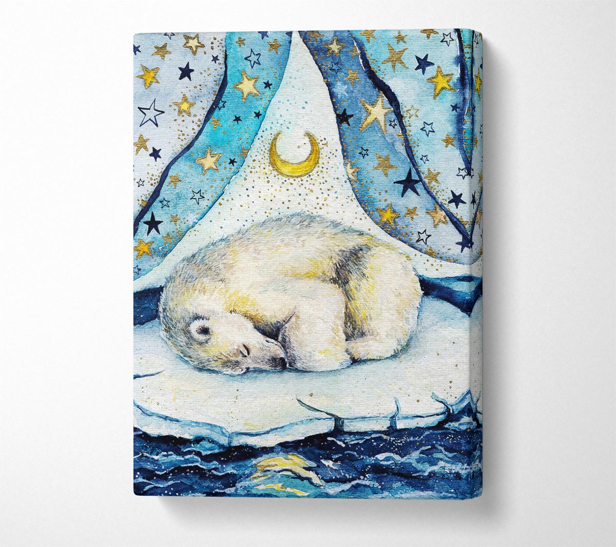 Polar Bear Dream Canvas Wall Art