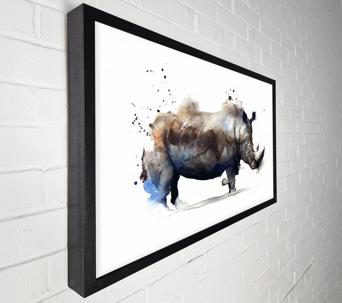 Rhino Charge Canvas Wall Art