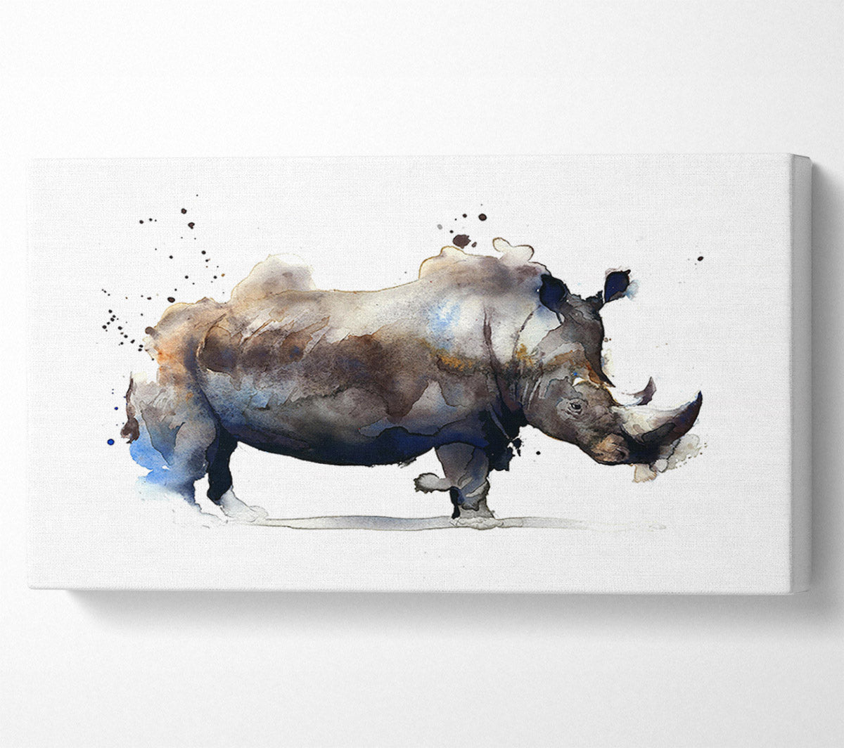 Rhino Charge Canvas Wall Art