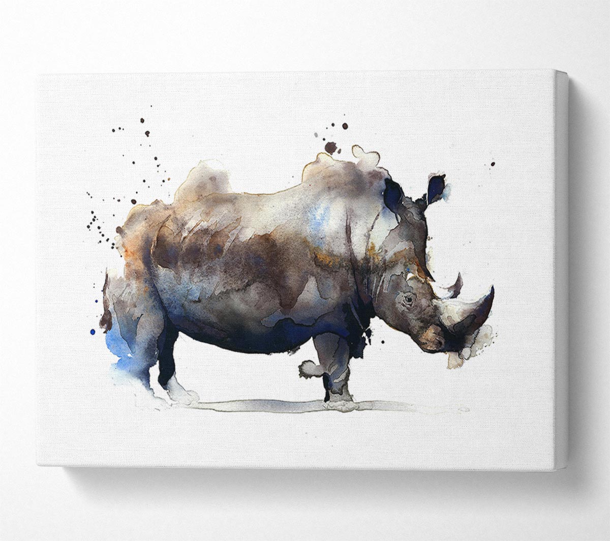 Rhino Charge Canvas Wall Art